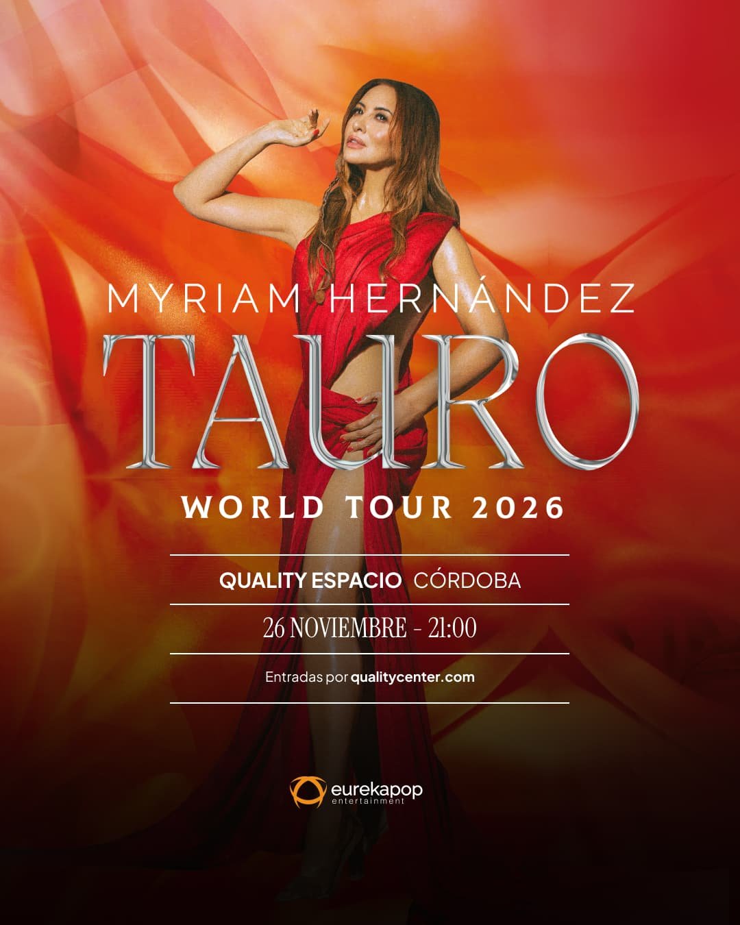 Myriam Hernández vuelve a Argentina con su esperado Tauro World Tour 2026