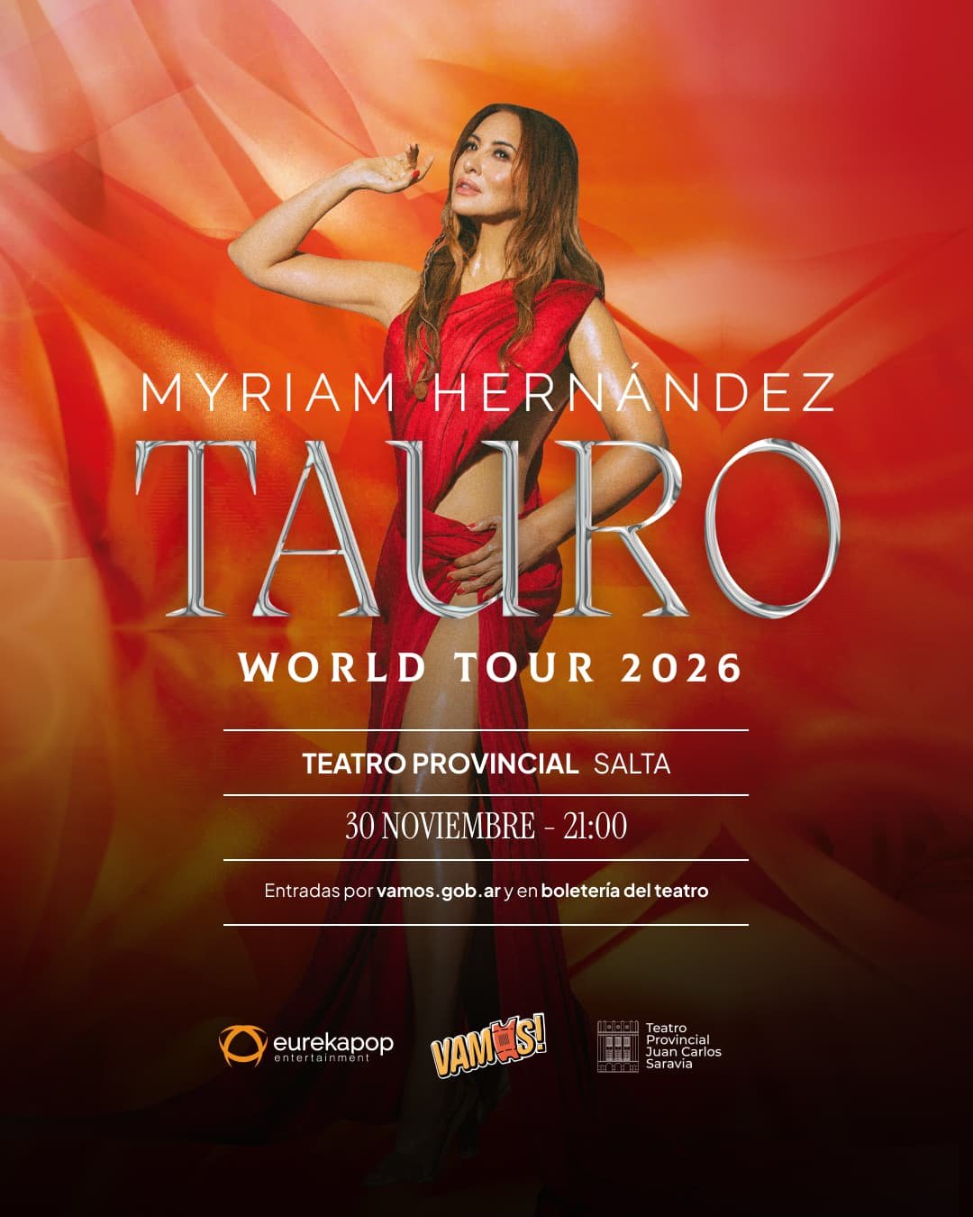 Myriam Hernández vuelve a Argentina con su esperado Tauro World Tour 2026